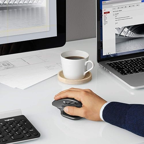 Miniatura 5 de Logitech MX Master 2S - Mouse inalámbrico con control cruzado por computadora y uso compartido de archivos para PC y Mac, grafito (renovado)