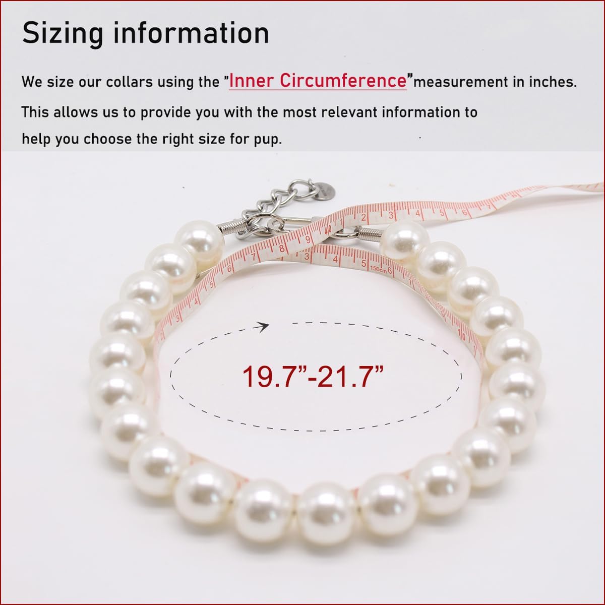 Big Pearl Beaded Dog Collar with Strong Steel Wire Rope, Female Pearl Collars for Large Breed Dogs, White Necklace with Adjustable Chain for Girl Pet, Wedding Jewelry Accessories