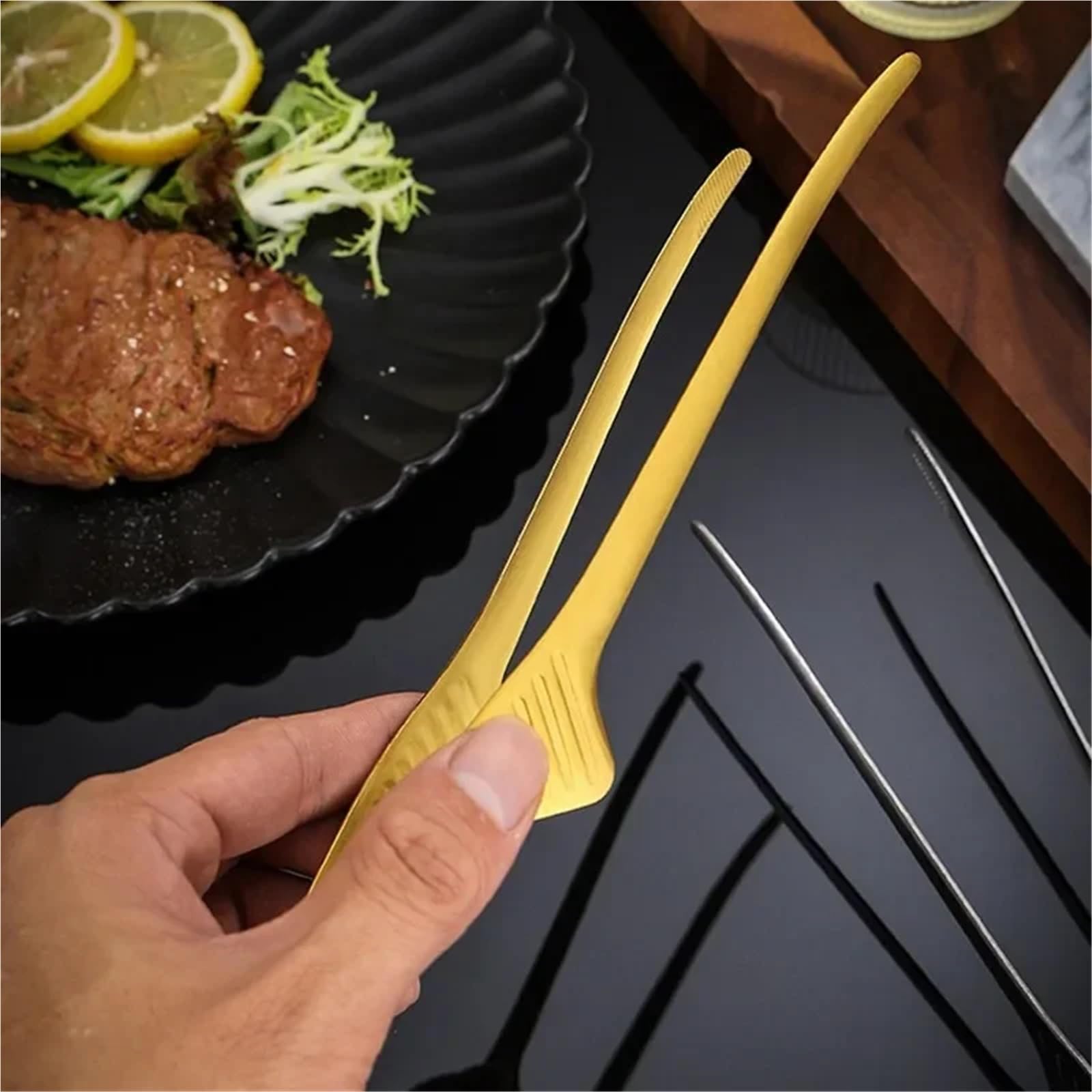 Pinzas para barbacoa, Pinzas de cocina acero inoxidable Multicolor Antideslizante Resistente al calor(Rose Gold)