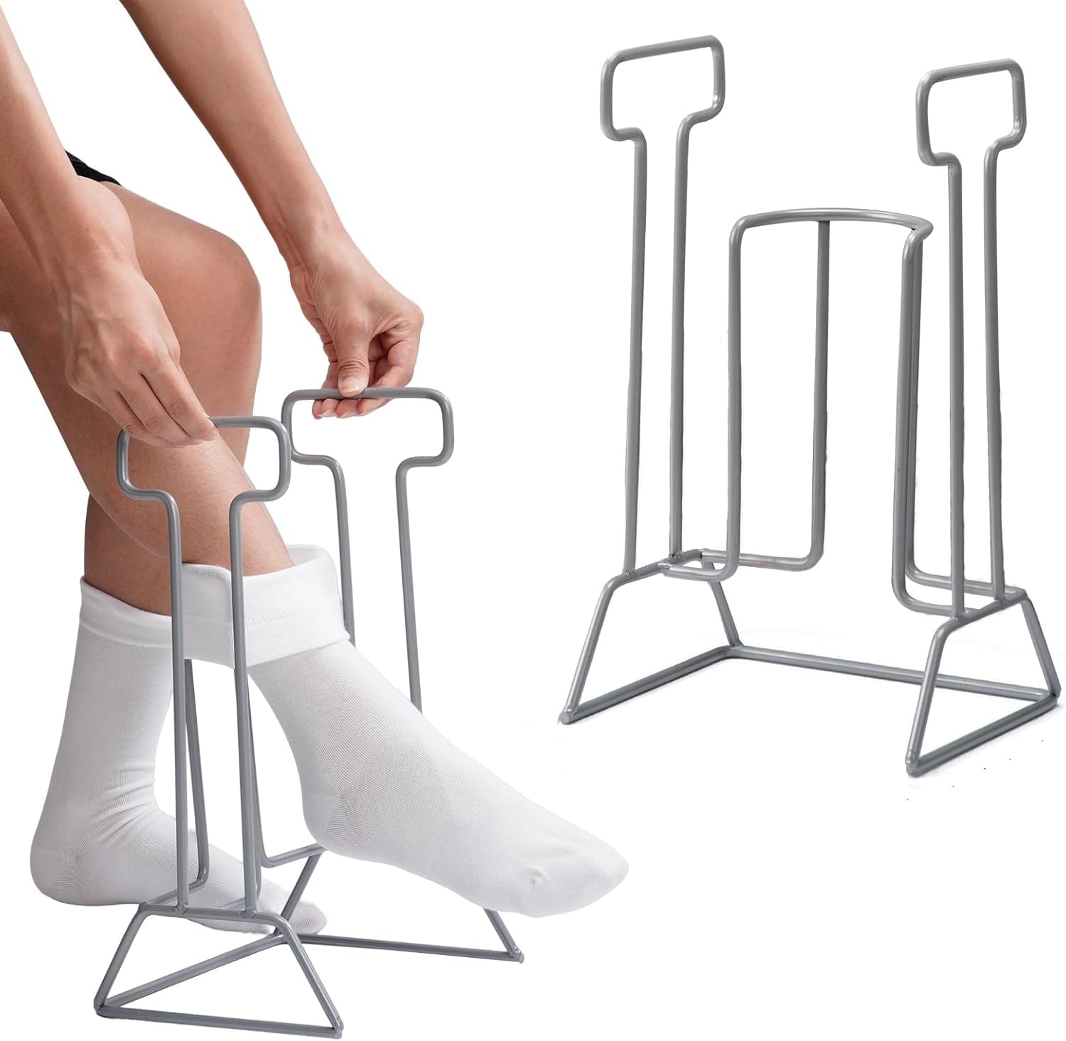HEYOUTH Infila Calze,Infila Calze per Anziani,Ausilio per calze a compressione,infila Calze Elastiche Compressive per anziani,per un facile utilizzo,per anziani, disabili, mobilità limitata