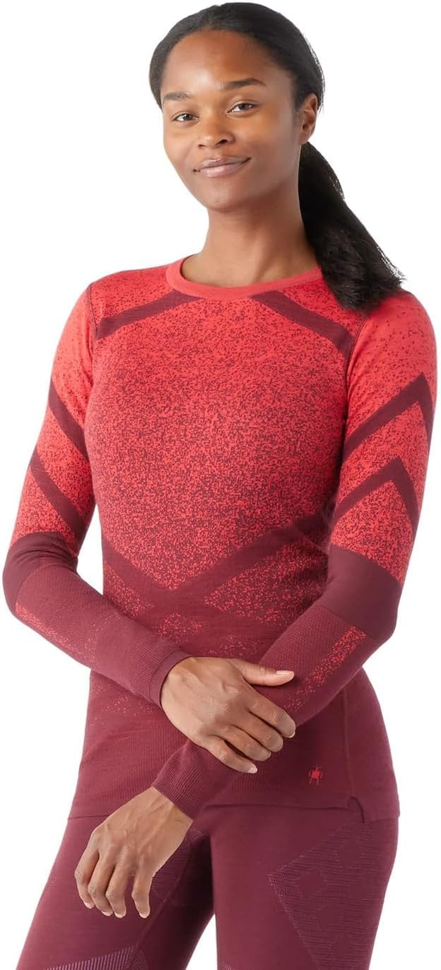 Smartwool Women's Intraknit Thermal Merino Base Layer Pattern Crew