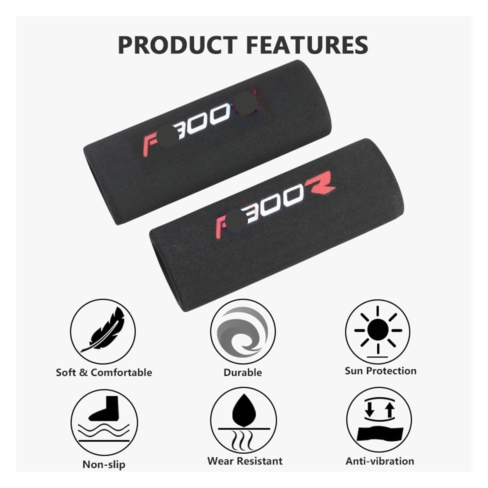 Empuñaduras Manillar Esponja De Empuñaduras De Motocicleta para F900R F 900 R F900 F 900R 2020-2024 2023 Accesorios Manillar Antivibración Agarre De Barra