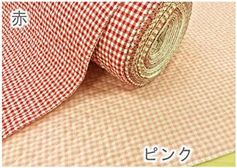 Amazon キルティング生地 ドビーギンガムチェック 黄緑 かわいいギンガムチェックのキルト布です 1ｍ単位 布 生地 通販