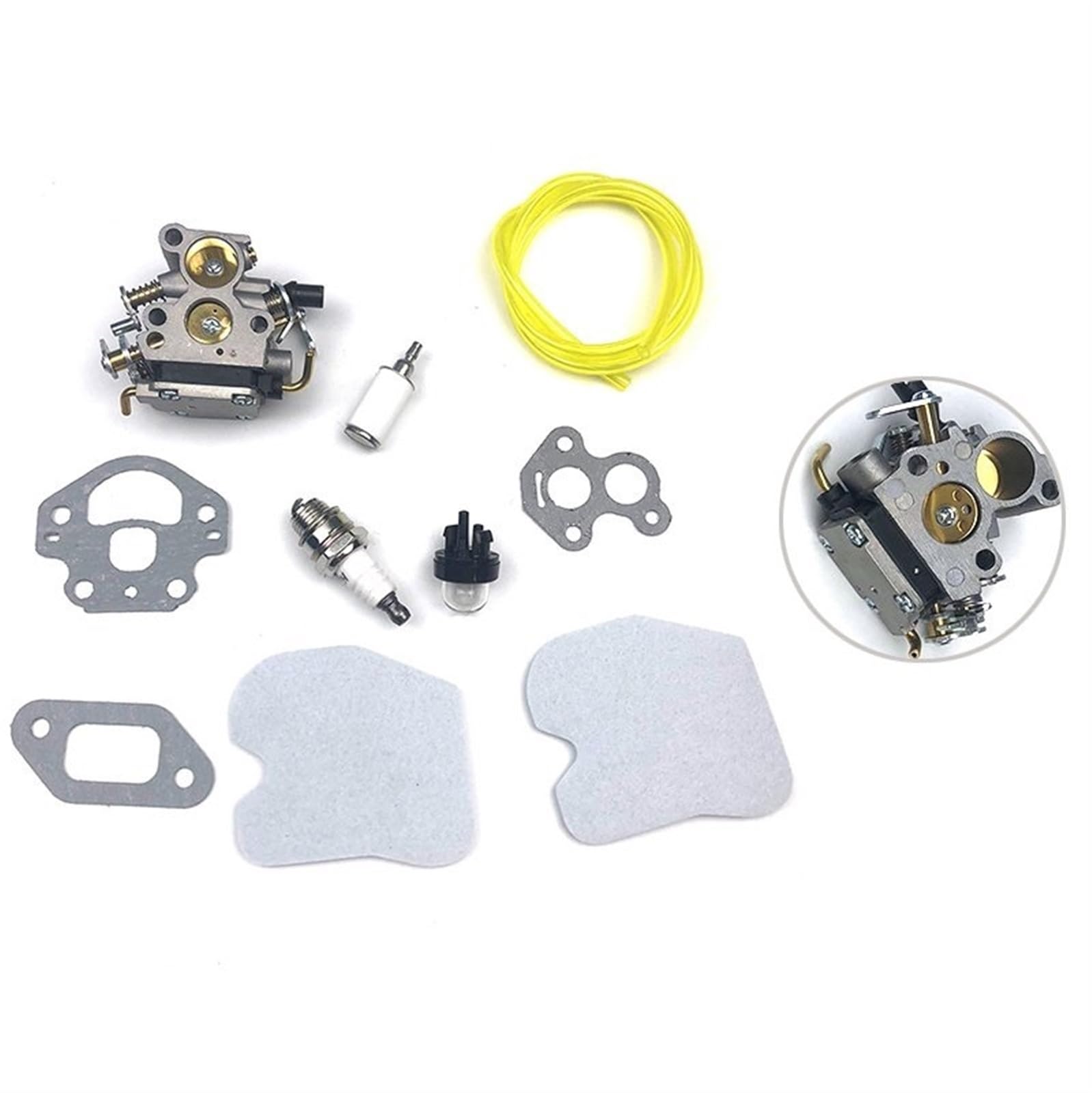 Carburateur pour Husqvarna 235 240 avec filtre à air et kit de ligne de carburant
