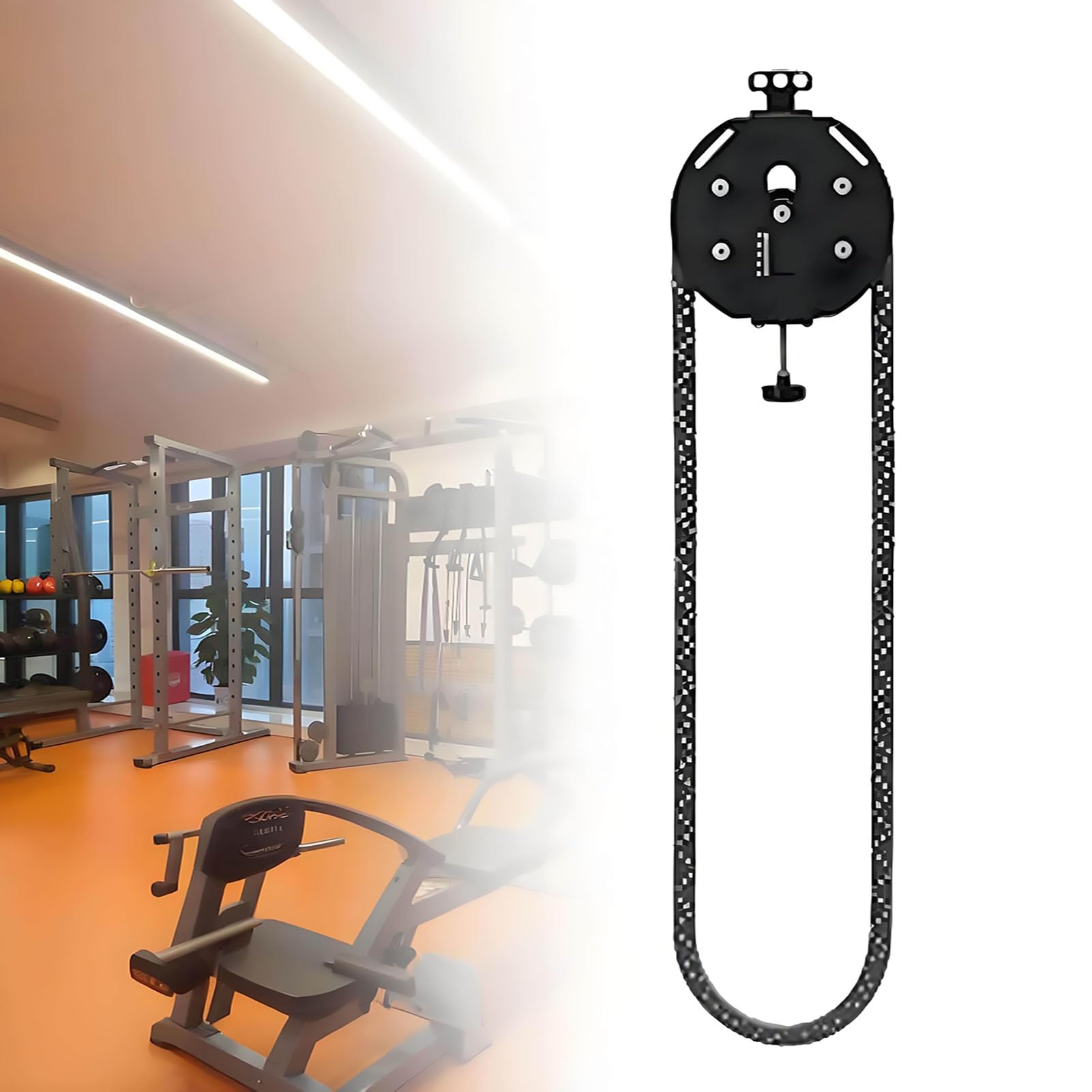 Trener linowy Endless Rope z wytrzymałą liną nylonową – przenośny system lin z regulowanym oporem do treningu wytrzymałości mięśni i całego ciała