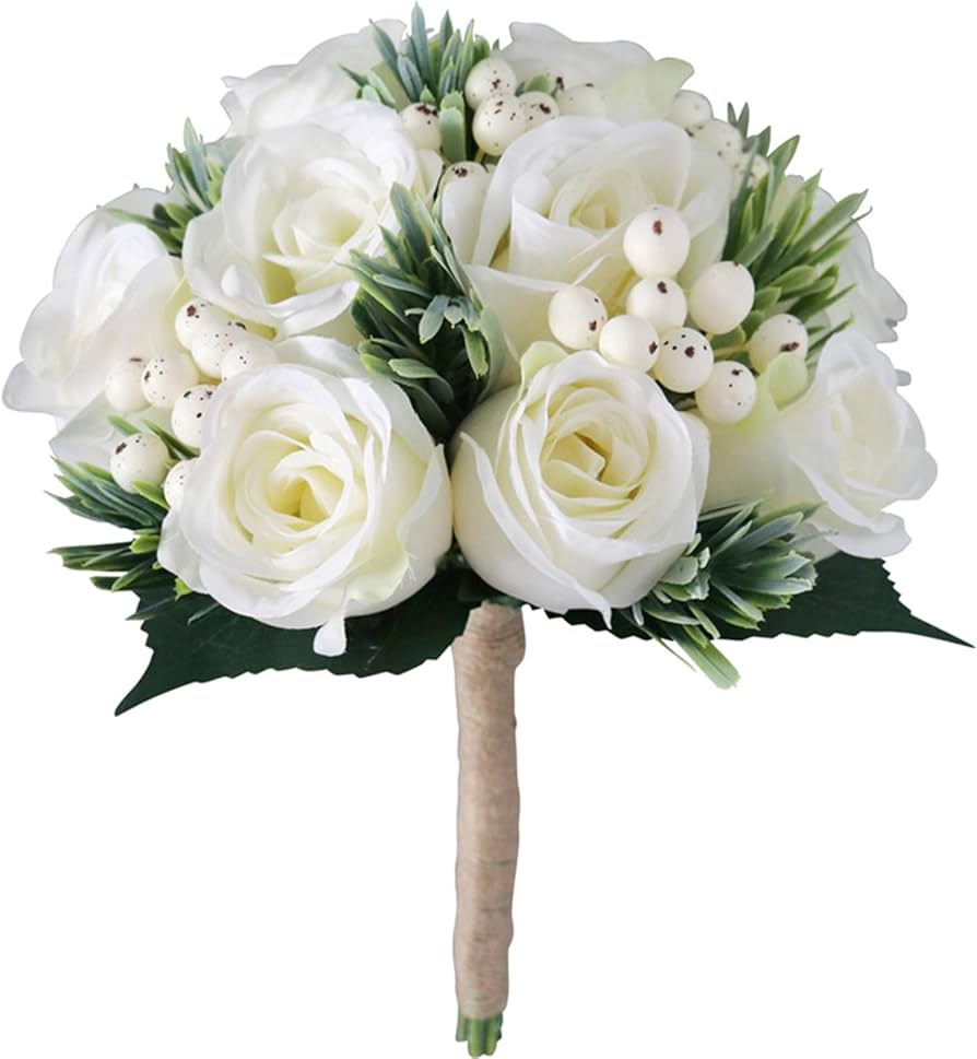 Amazon｜ウェディング ブーケ 結婚式の花嫁の手の花束結婚式の写真撮影