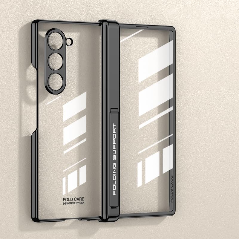 Protection Samsung Galaxy Z Fold 6 coque rigide transparente antichoc noire rigide