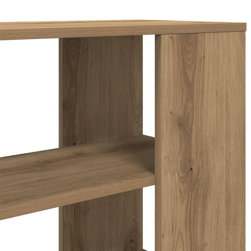 vidaXL Mobiletto Laterale Rovere Artigianale 60x30x50 cm Multistrato, armadietto Laterale, Mobile Laterale, Mobile, armadietti Laterali