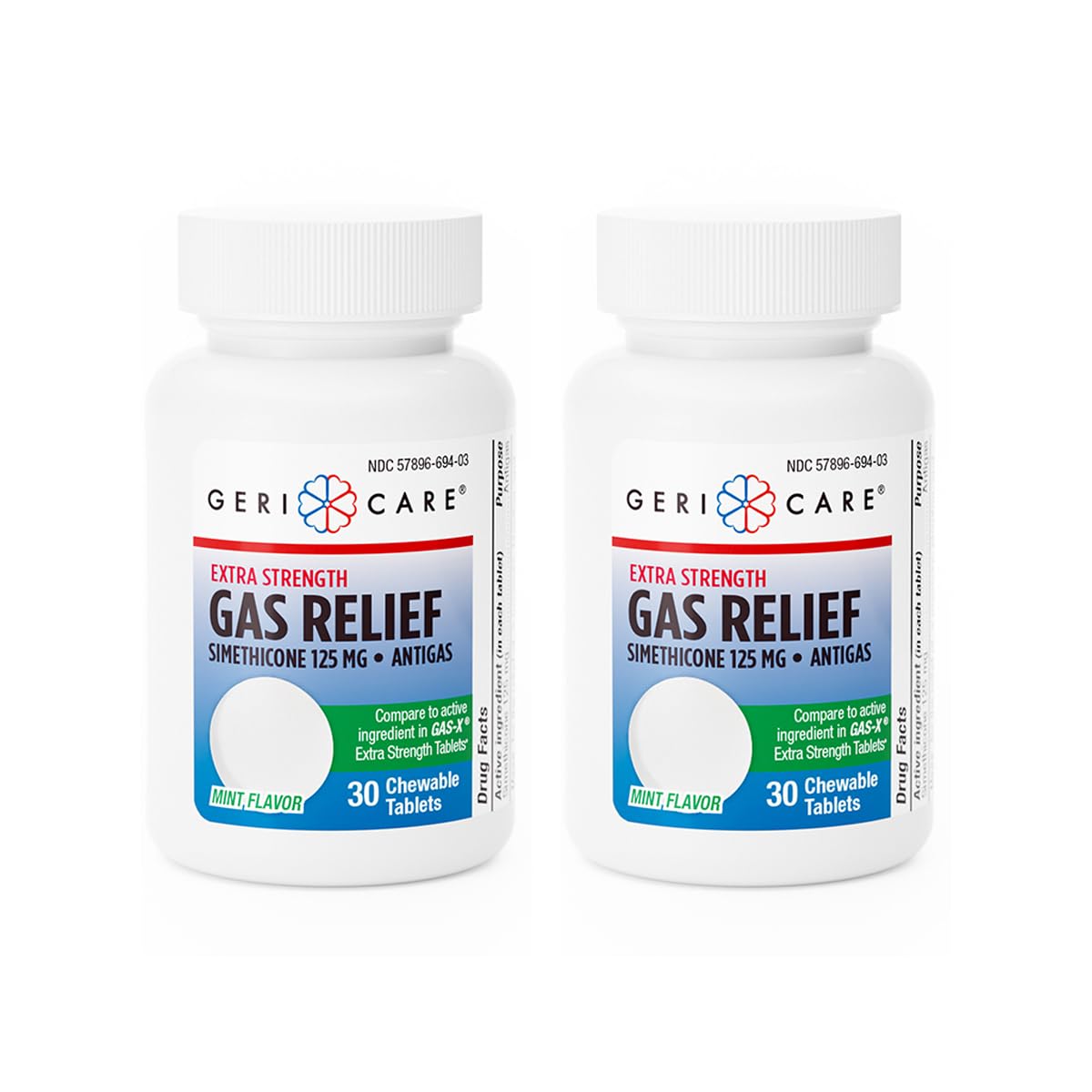 GeriCare Chewable Extra Strength Gas Relief