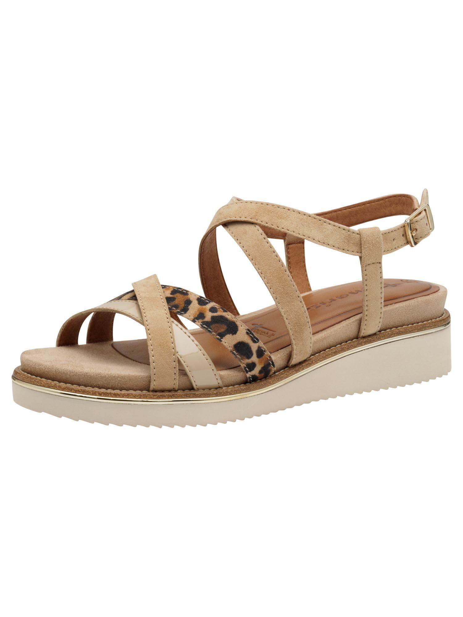 Tamaris Sandal Beige, Tan Combi, 6.5 UK