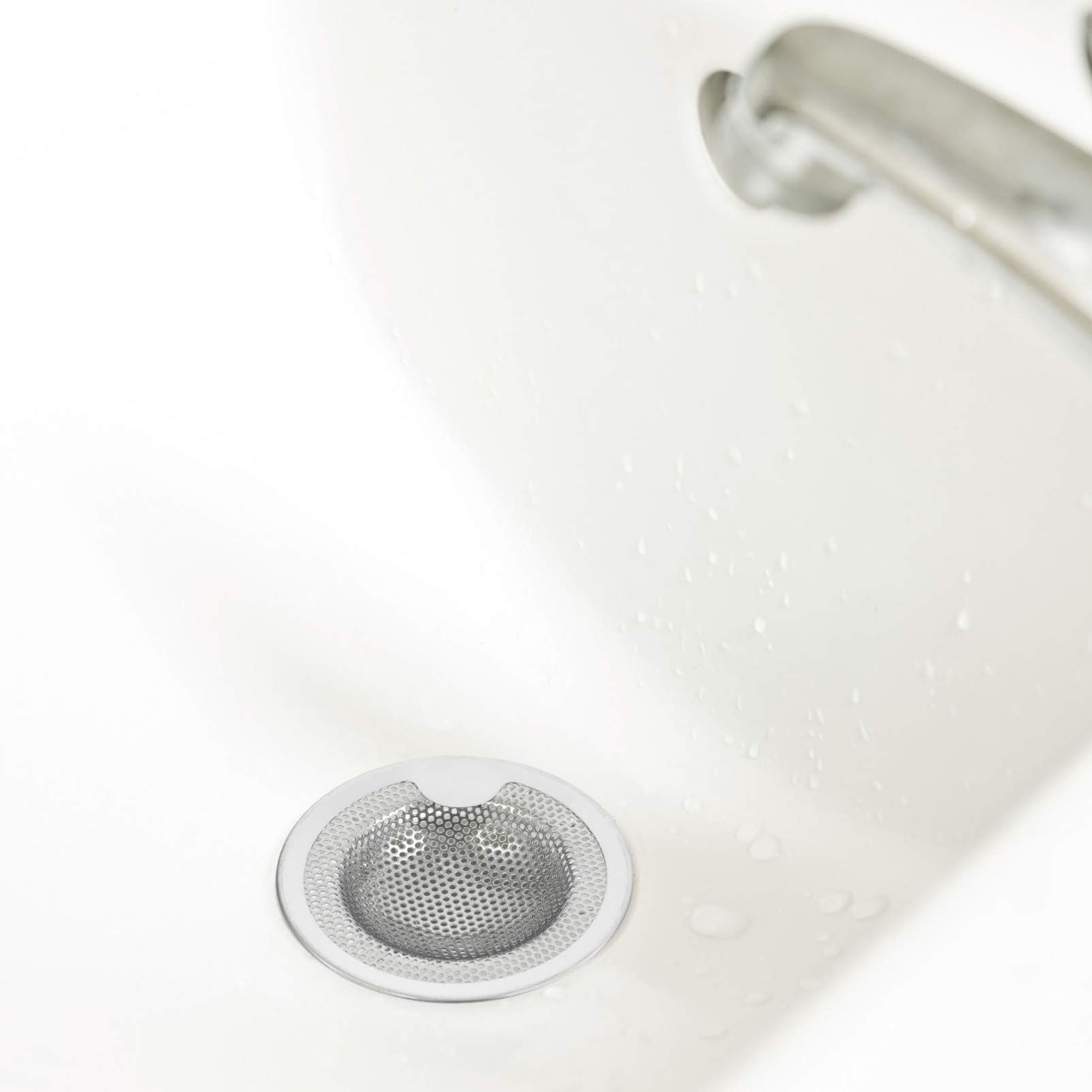 Hemobllo 8pezzi Inossidabile Per Lavelli Strainer Per Scarico Per Prevenire Ostruzioni e Catturare Residui Facile e Resistente