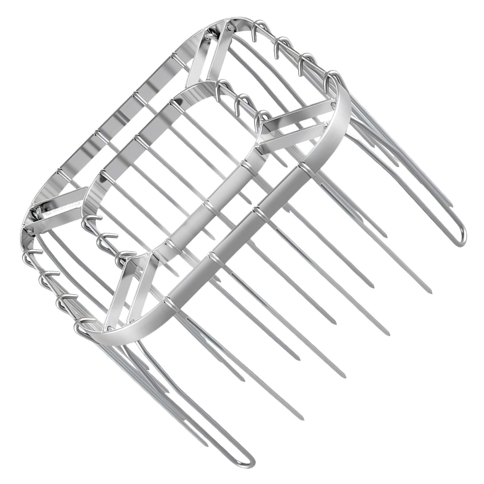 NVOQILIN 28Pieces Kebab Skewers and Nonrust Steel Rack Set Cooking Skewer Set for Air Fryers Grilling At Homes Kitchens BBQ Tool Air Cooker