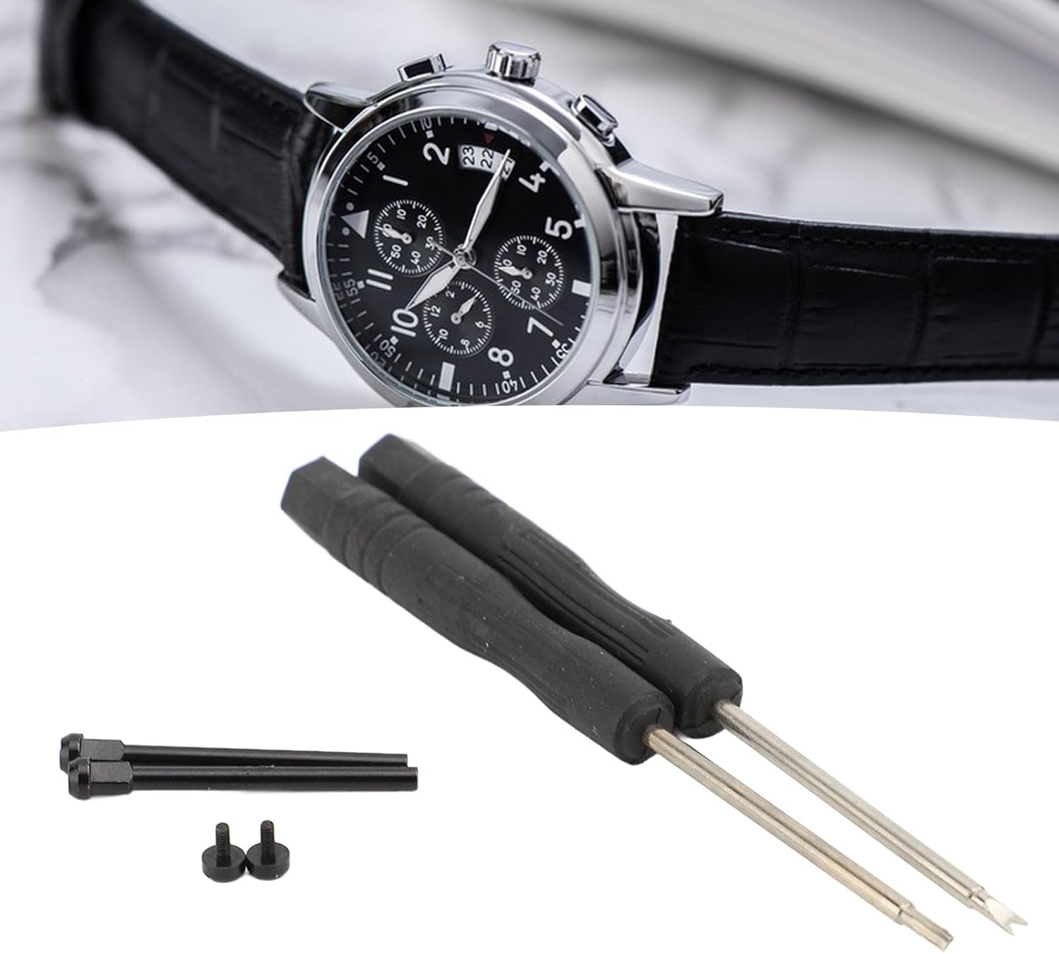 Replacement Spring Bars Smart Watch Screw Accessory with 2 Screwdrivers for Connecting Straps for T Rex 3 Watches image 3