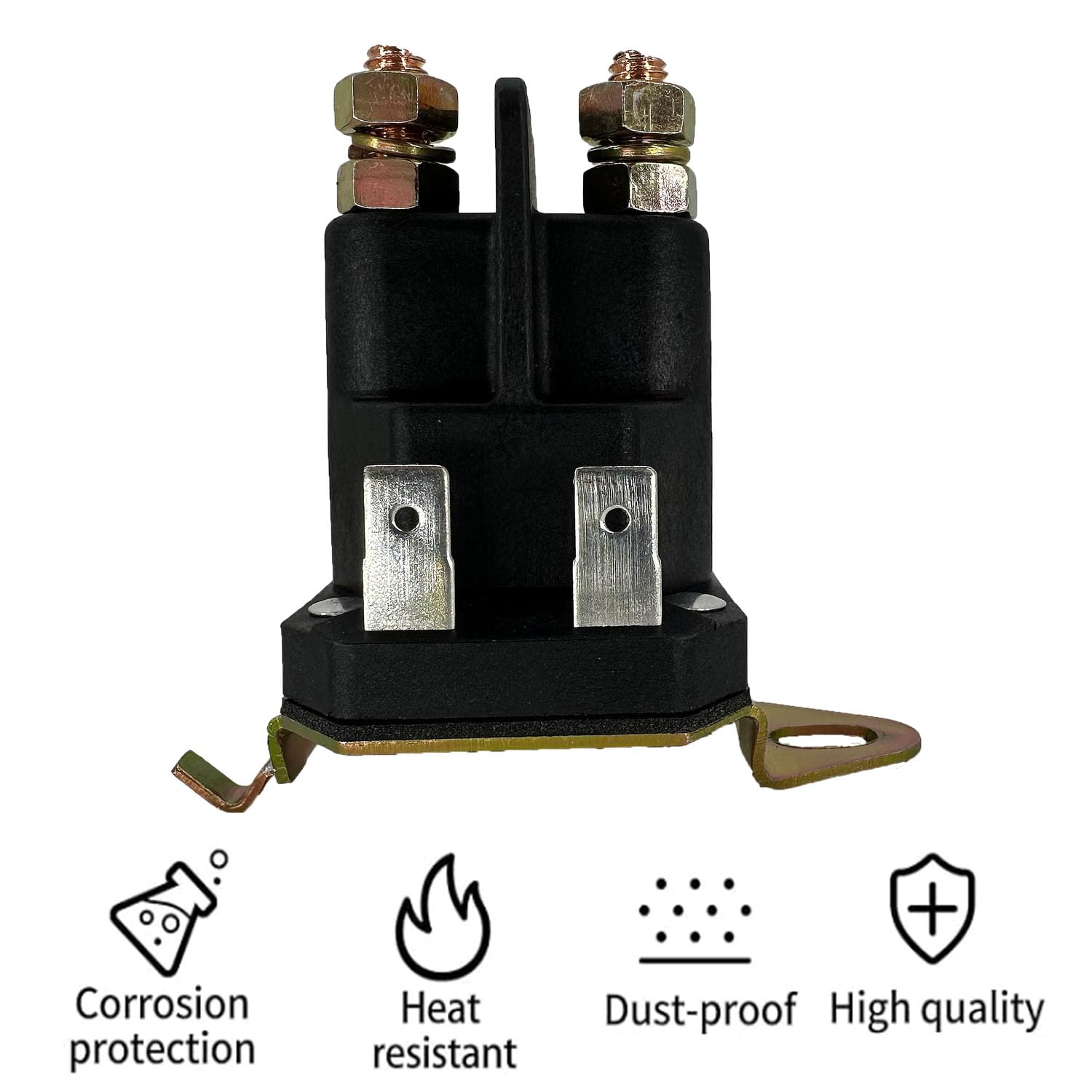 Solenoide de arranque de repuesto para Husqvarna 192507 532192507, Craftsman, Poulan 582042801 582042802, MTD, Cub Cadet, Trombetta 435-325, compatible con modelos de cortacésped y tractor