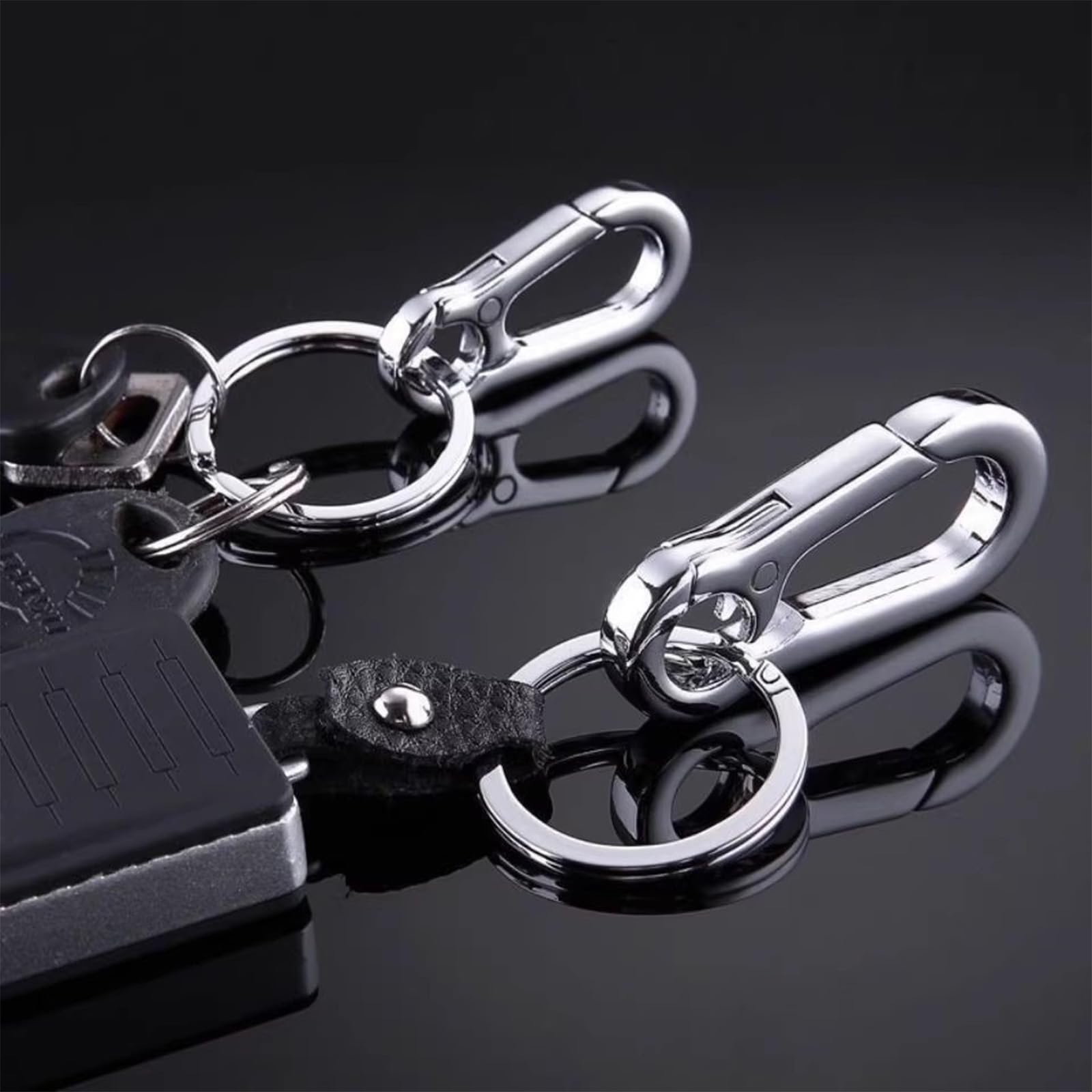 Qancekoo Metal Carabiner Clip Keyring Keychain Hook Holder
