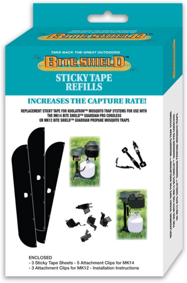 Bite Shield Replacement Sticky Paper for Mosquito Traps (3-Pack)
