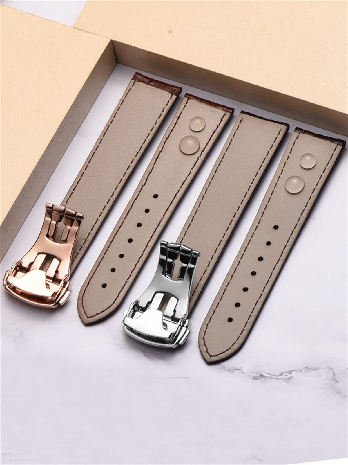 Skórzany pasek do zegarka krokodyla męski i damski styl dla konika morskiego Omega Deville 18 mm 19 mm 20 mm oryginalny pasek do zegarka (kolor: 25-12 mm, rozmiar: 22 mm), 22mm, Agat