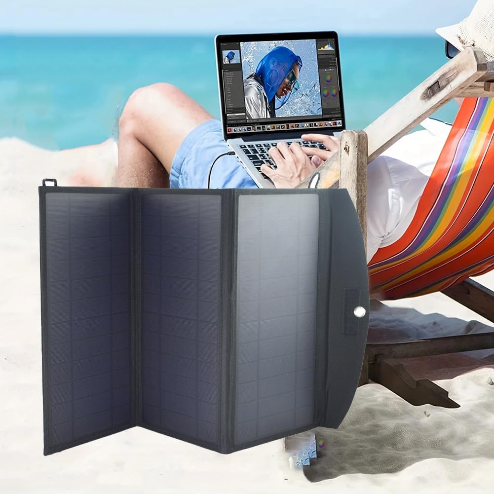 Caricatore da Pannello Solare Pieghevole 5V 28W Uscita USB Ricarica Solare Veloce per Telefoni Cellulari Pannello Solare Impermeabile