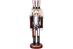 PRETYZOOM Patriotic Nutcracker Uncle Sam Statue