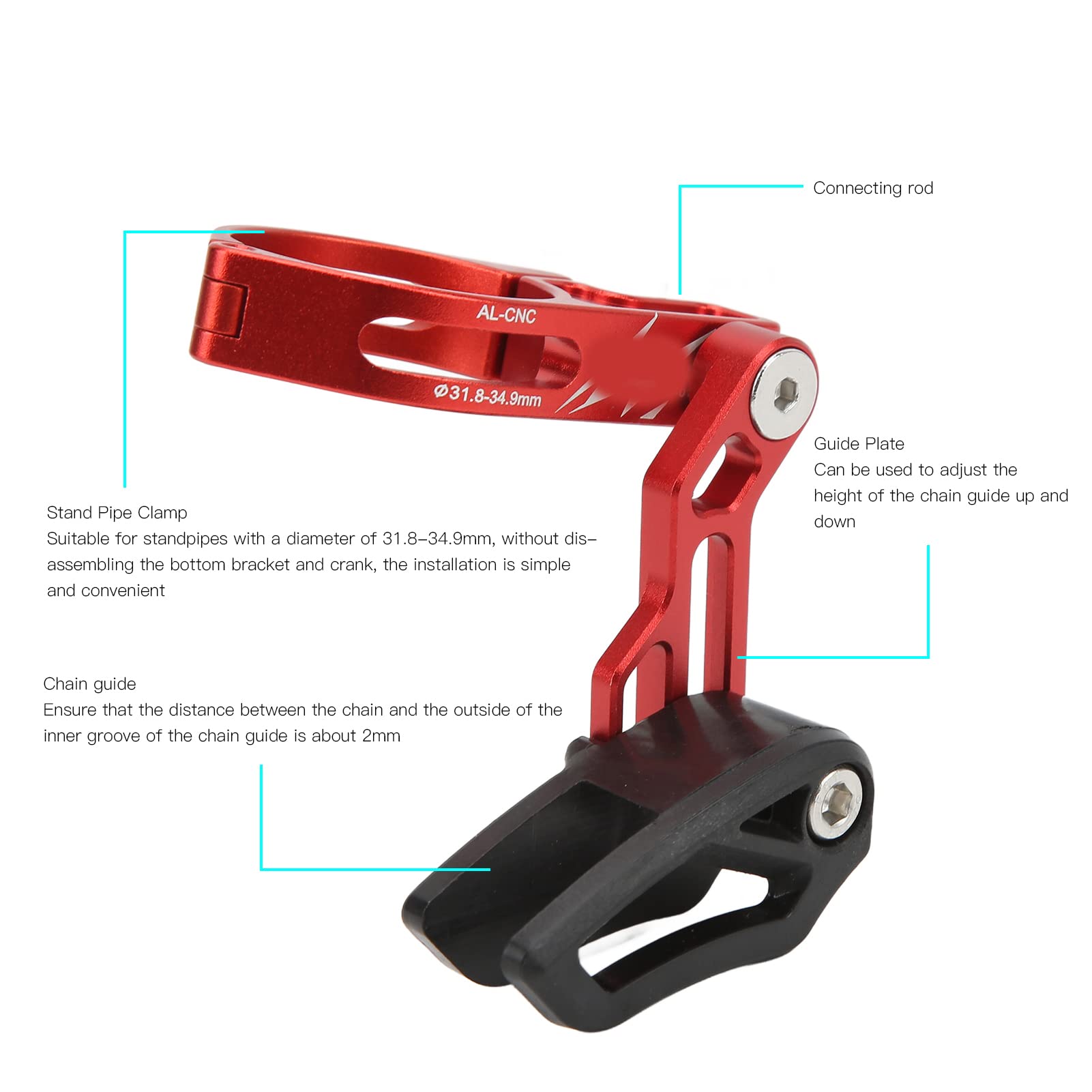 Amazon.co.jp: HAOX 自転車チェーンガイド、自転車チェーンガイド