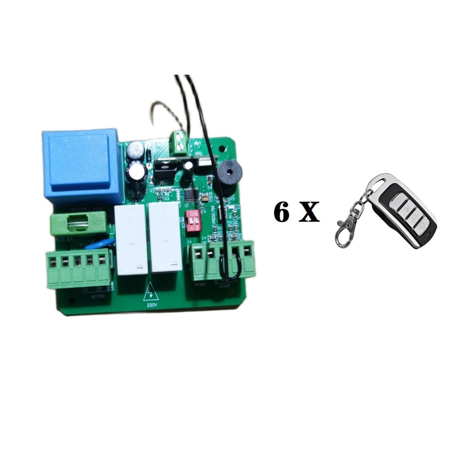 Carte électronique pour ouvre-portail Vitesse à distance de moteur du contrôle 433mhz OR de volet roulant réglable Pour usines et écoles(PCB 2 remote)