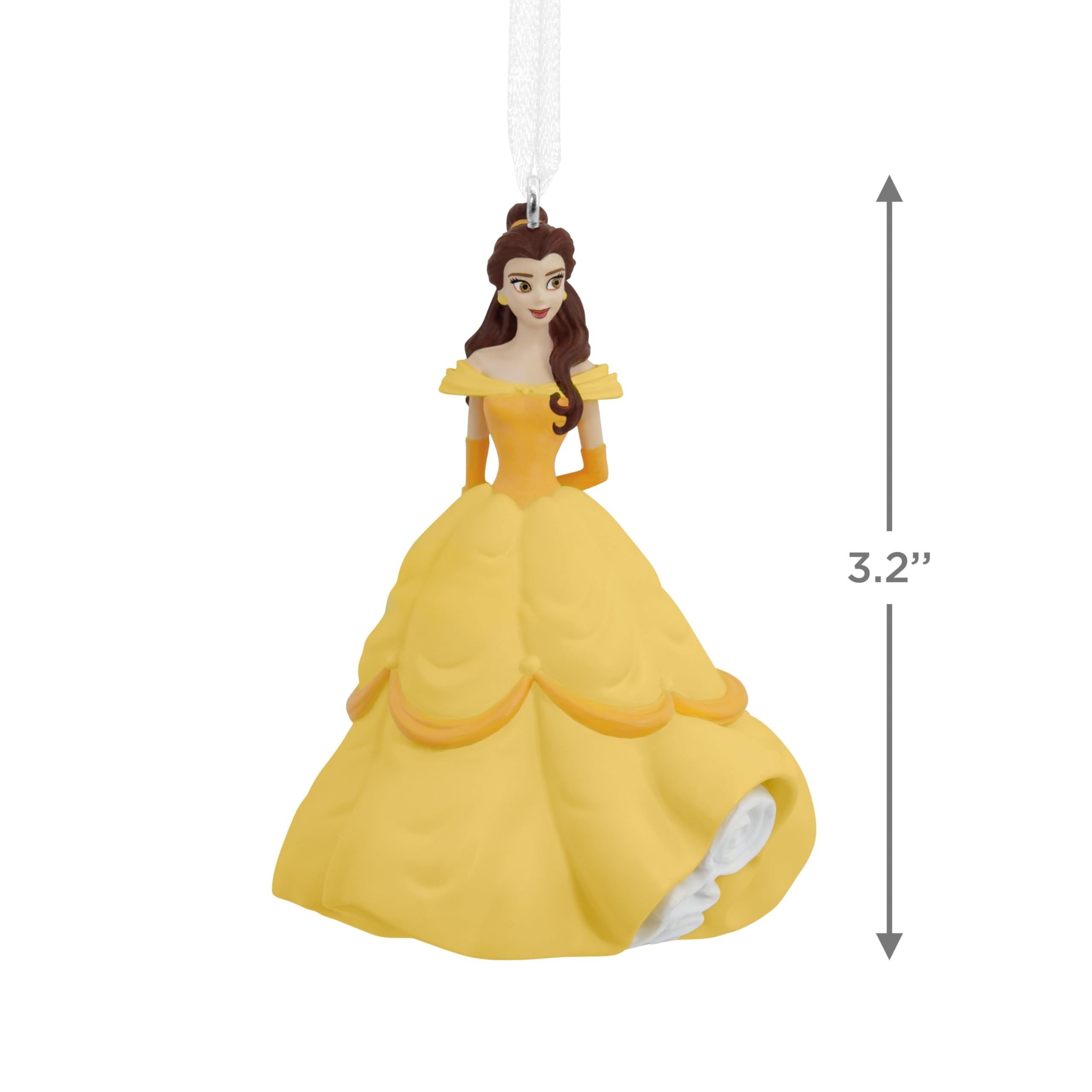 Hallmark Adorno de Princesa Bella La Bella y la Bestia Disney Vestido Amarillo Colgante Navidad