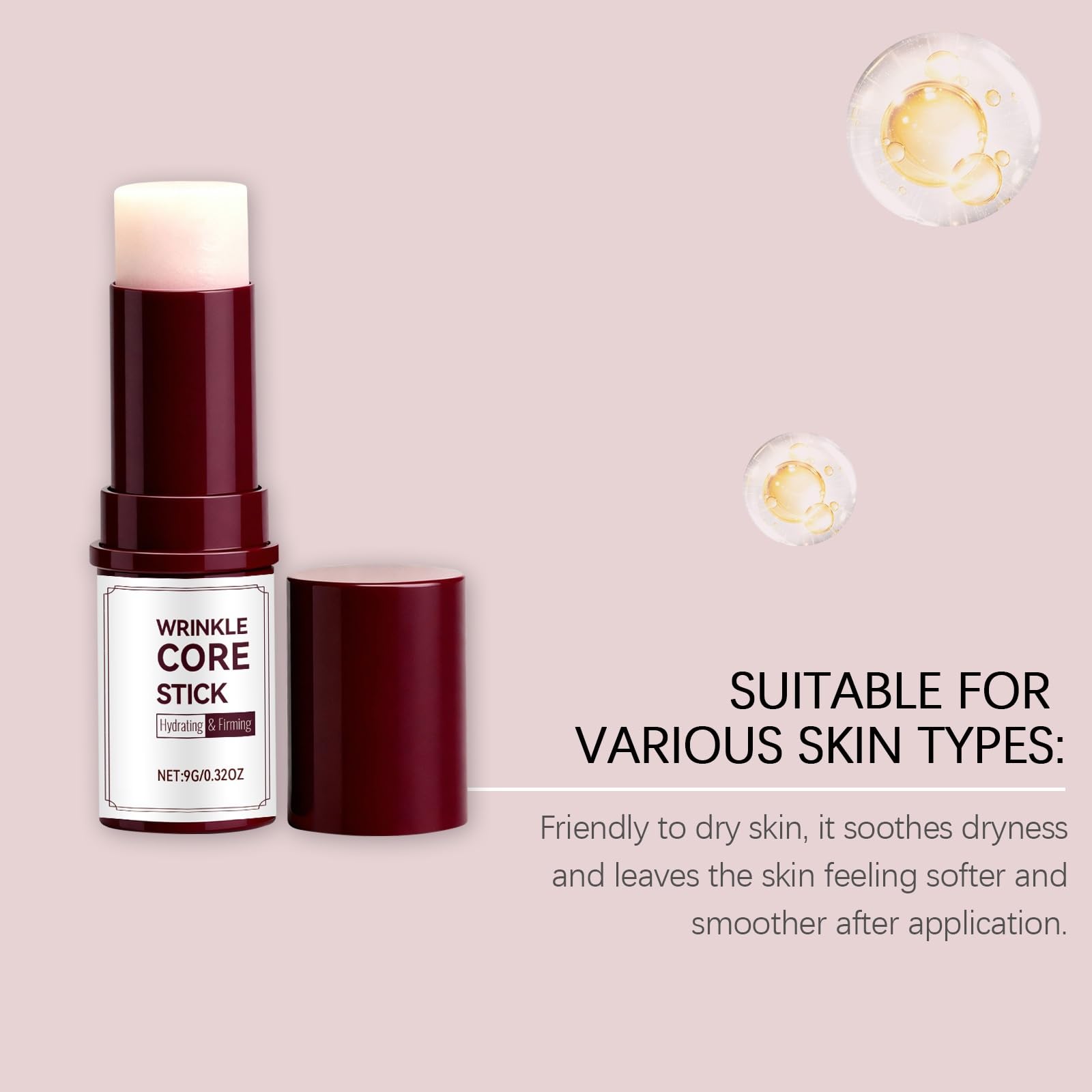 Calcium Volume Multi Balm Stick, stick al retinolo, balsamo labbra al calcio Multi Balm Sti/ck, crema idratante per le rughe, anti-età, rimpicciolimento, rassodante, occhi, collo e viso (12 pezzi)