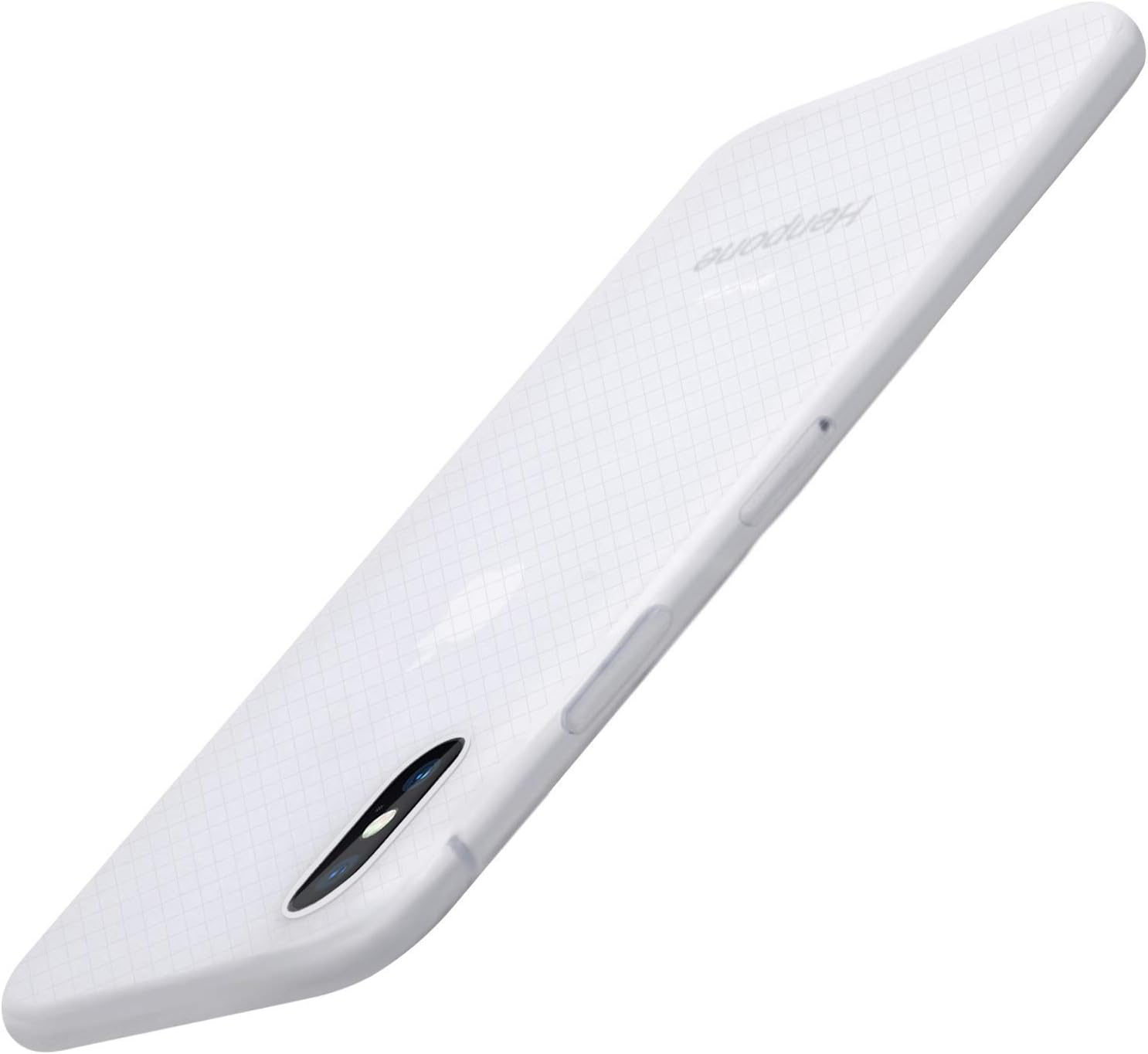 OCYCLONE iPhone Xs Case, Silicone iPhone X Case, [Matte Texture Series] iPhone Xs/iPhone Xs Case Rubber Shockproof Ultra-Thin Slim Fit Protective Case - White