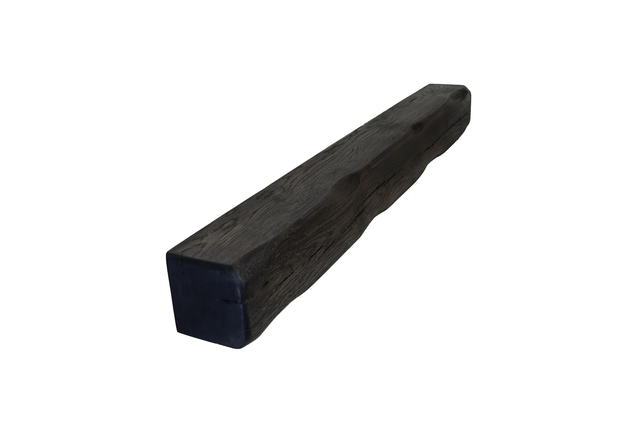 oakleys oak Genuine Solid Oak Beams for Fireplaces- Oak Floating Shelf for Home Decor- Black Shelves to Decorative Logs for Fireplace- Heavily Worked- Beam Size(90x12.5x12.5) Cm