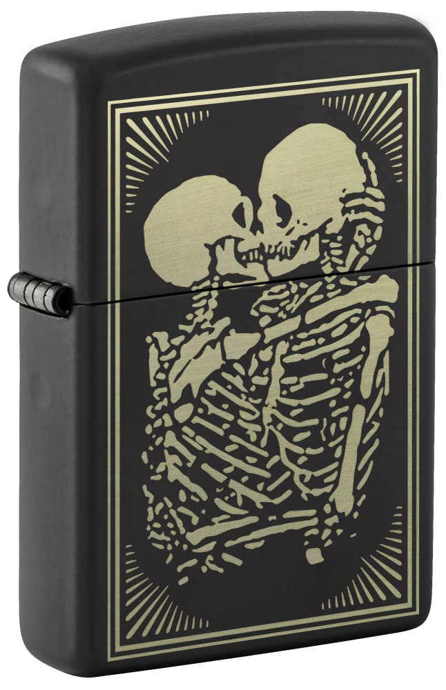 Zippo Lovers Design Black Matte Pocket Lighter-image-24
