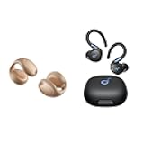C40i by Anker Open-Ear Clip-On Earbuds with Sport X20 True Wireless Workout Earbuds, Lightweight Comfort, Maximum Stability, Clear Sound for Workouts and Outdoor Sports