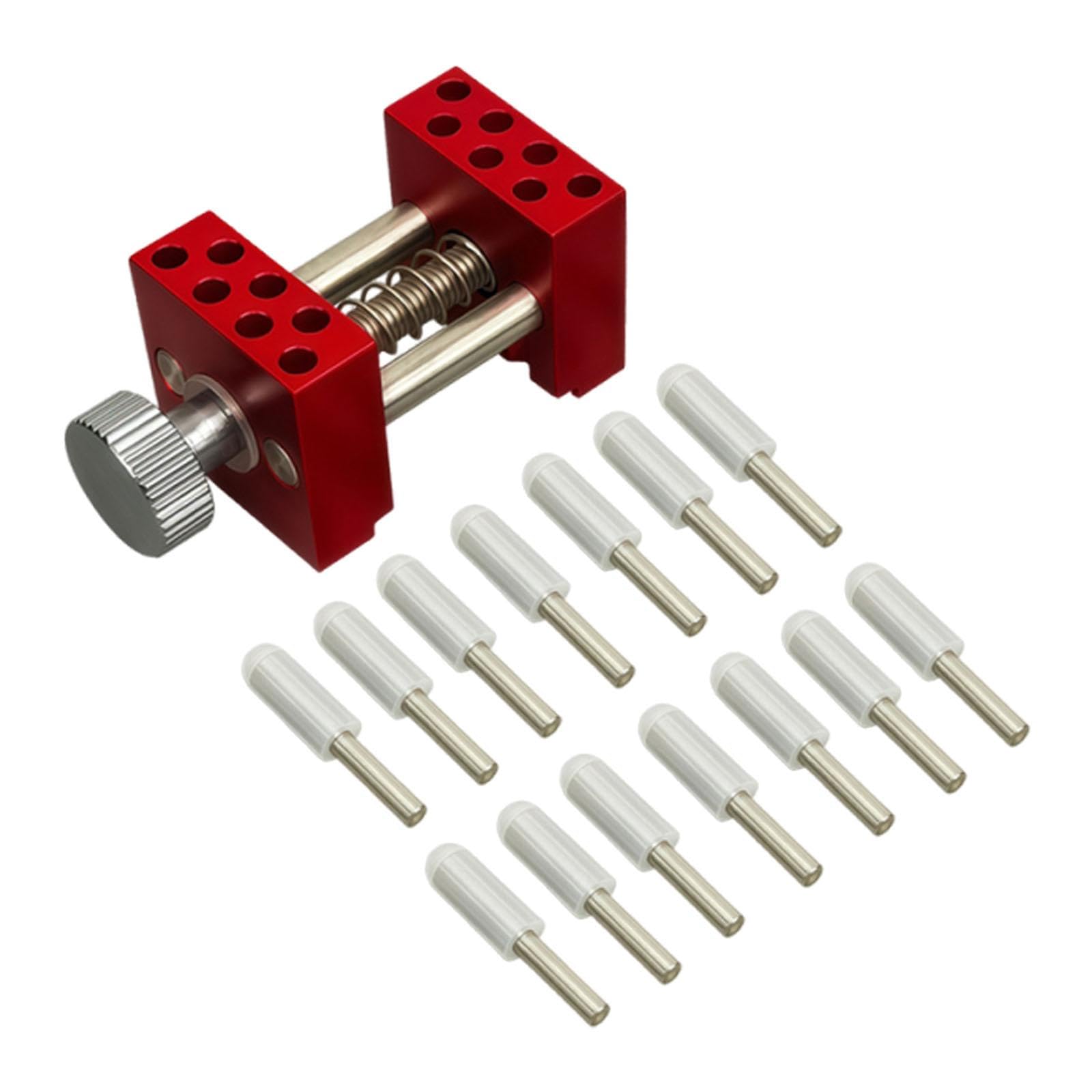 Red Precision Mini Vise, Premium Model Making Tool Table Vice Clamp For Watches Jewelry Craft Hobby Workbench Clamp