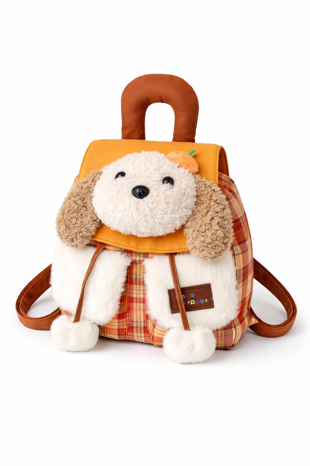 the cute craze Kawaii Plush Puppy Backpack for Girls | Cute Dog Shoulder Bag | Soft Aesthetic Korean Style Backpack-picture-19