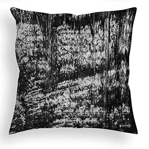 Oa Oathene Black And White Throw Pillows Abstract Gray Decorative Boho Throw Pillow Covers 20X20 Inch Modern Geometric Pillowcases Ombre Velvet For Couch Bed Bedroom Sofa. #TOP4