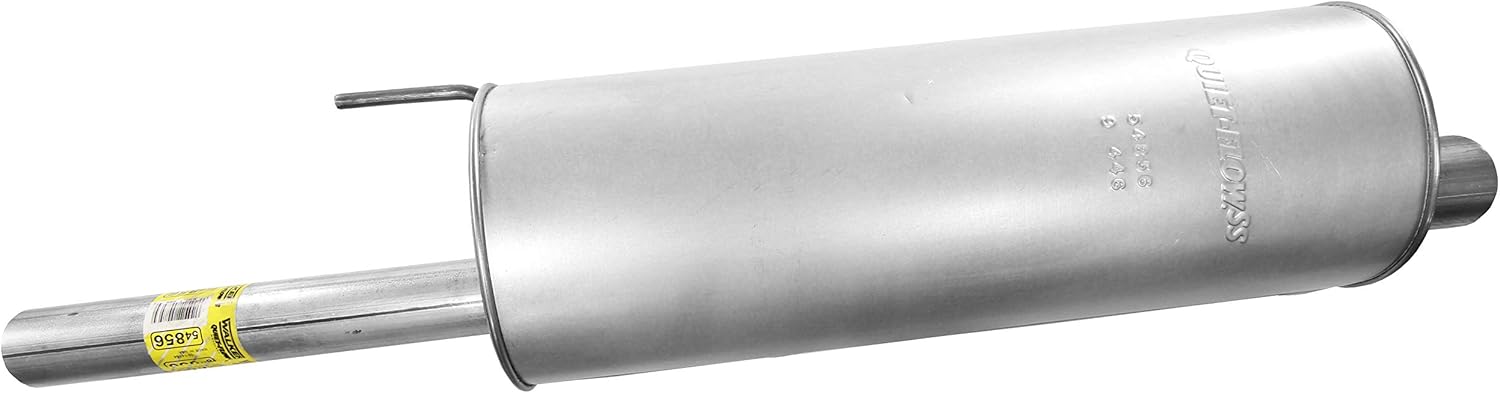 Walker Quiet-Flow SS 54856 Direct Fit Exhaust Muffler Assembly 2.5" Inlet (OD) 2.75" Outlet (ID) for Ford F-150