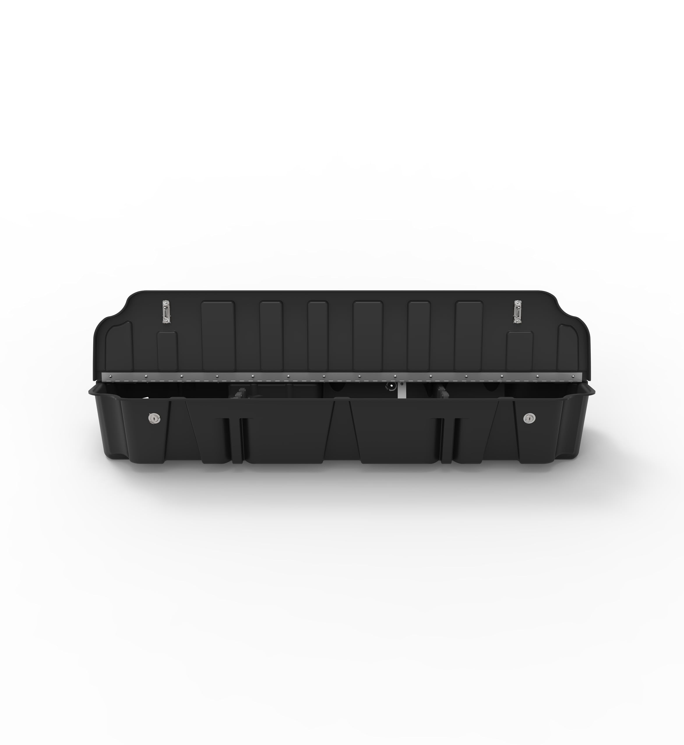 DUHA 10430 Lockable Under Seat Storage fits 2019-2025 Chevy Silverado/GMC Sierra LD & 2020-2025 HD Double Cab | Black Heavy-Duty Back Seat Organizer | Includes 2 Keys