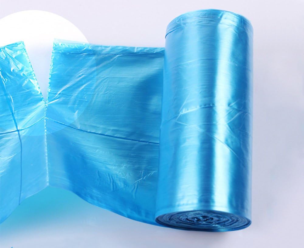 Office Kitchen Desk Mini Trash Can Small Plastic Garbage Can Food Waste Bin Pen Storage Recycle Box with Lid Bag Holder Organizer Purple Round Gathering Disposal Container Intake Cover Set (Blue)