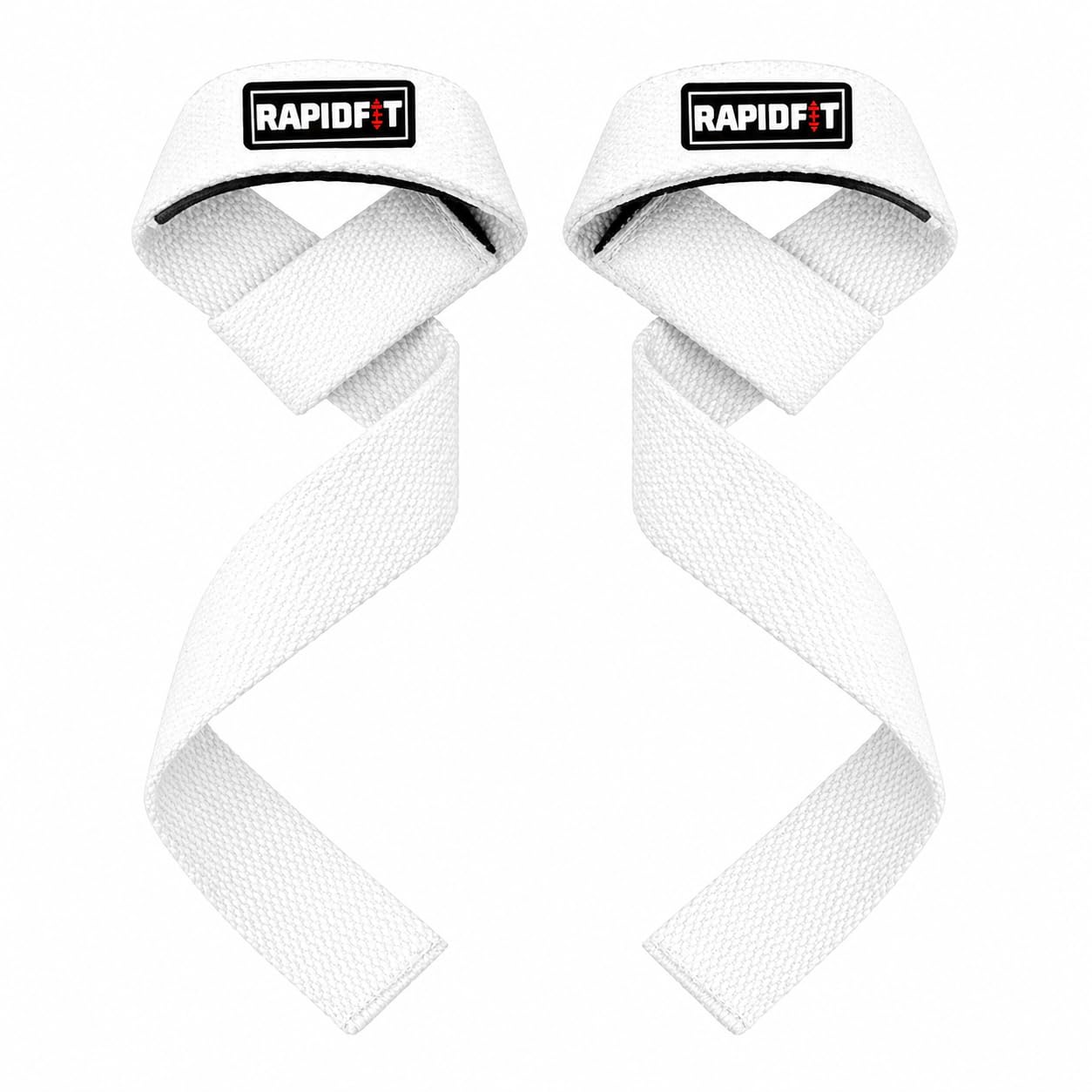 Heavy Cotton Weight Lifting Straps (24") – Non-Slip Single Loop Wrist Support with Padded Cushion for Gym Workout, Deadlift, Powerlifting & Strength Training – Anti-Skid Grip (3.5mm Thick) (White)-image-44