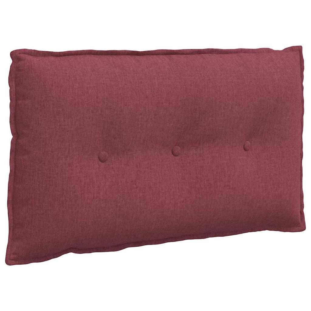 Poduszka na oparcie czerwone wino 80 x 19 x 50 cm tkanina