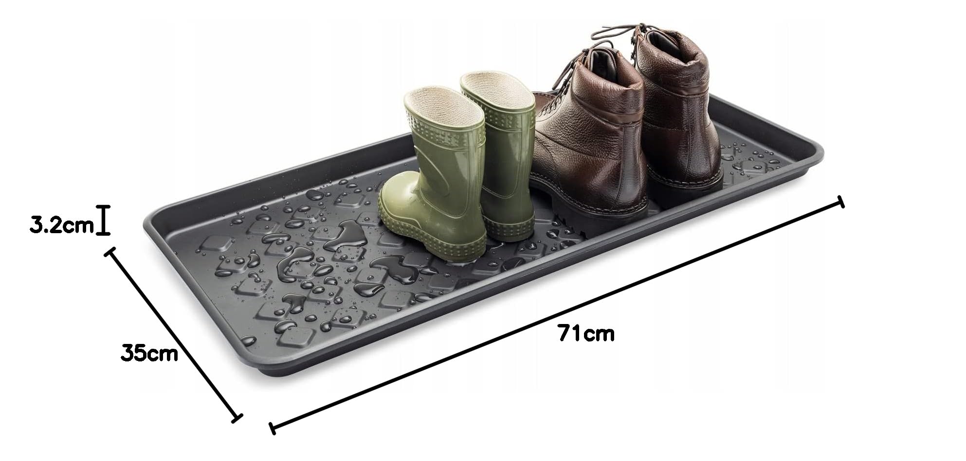 Tacka ociekowa Taca na buty, mata na buty, podkładka pod buty, 71x35x3,3 cm