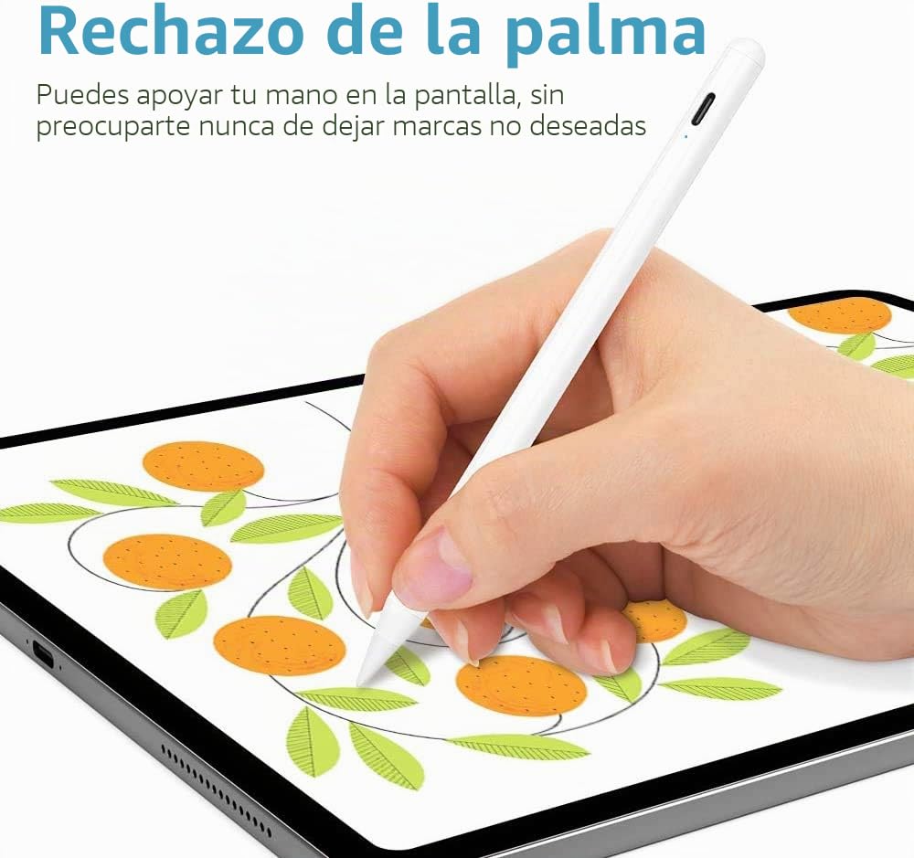 JAMJAKE Lápiz para i Pad 2018-2024 con Carga rápida Palm Rejection Pencil Compatible para iPad Pro13''/12,9''/11'', i Pad Air 13''/11'', iPad 10/9/8/7/6, i Pad Mini 6/5 Gen, i Pad Air 5/4/3 Gen