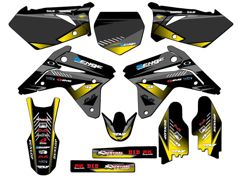 Amazon.com: 2007 RMZ 450 Surge Black Senge Graphics Complete