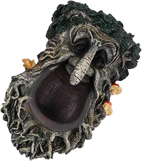 Happyyami Tree Face Bird Feeder Squirrel Decor Vintage Decor Squirrel Ornament Bling Decor Hanging Bird Feeder Yard Art Outdoor Wild Bird Feeder Bird Feeder Yard Decoration Yard Bird Feeder