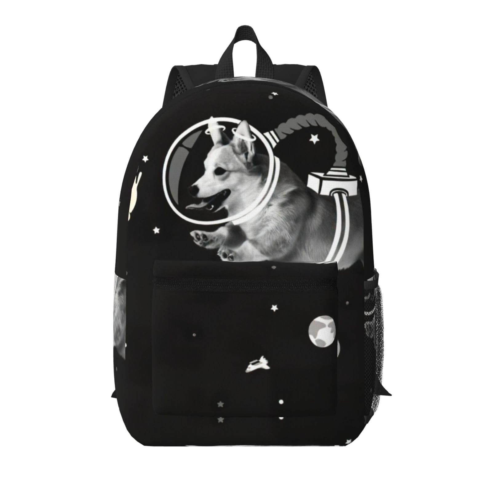 Sac à dos d'écolier léger Space Corgi noir taille unique EdWal - 8