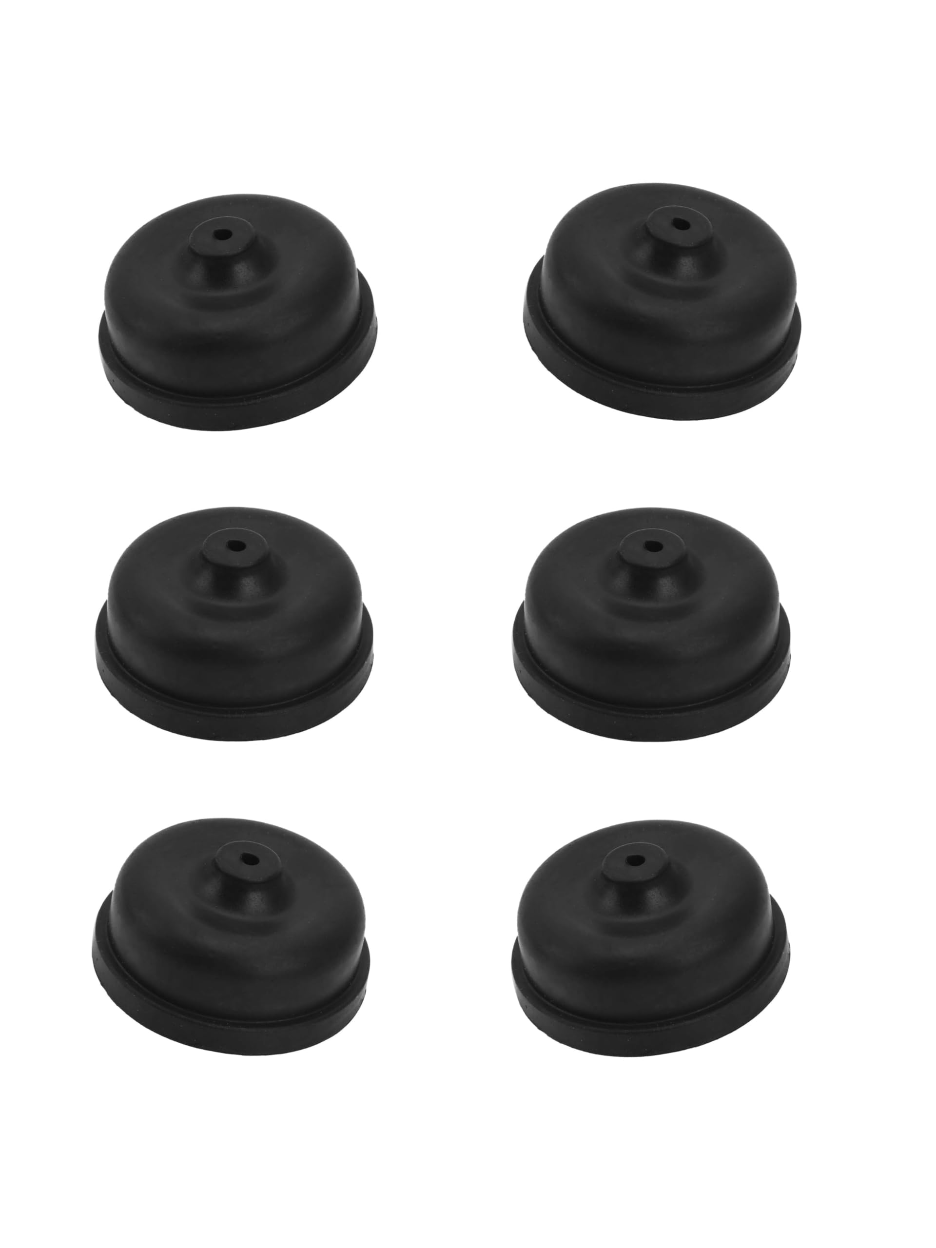 6Pcs Black Aquarium Diaphragm Air Pump Accessories EPDM Rubber Oxygen Pump Replacement Parts for Aquariums Fishing Oxygen Pump