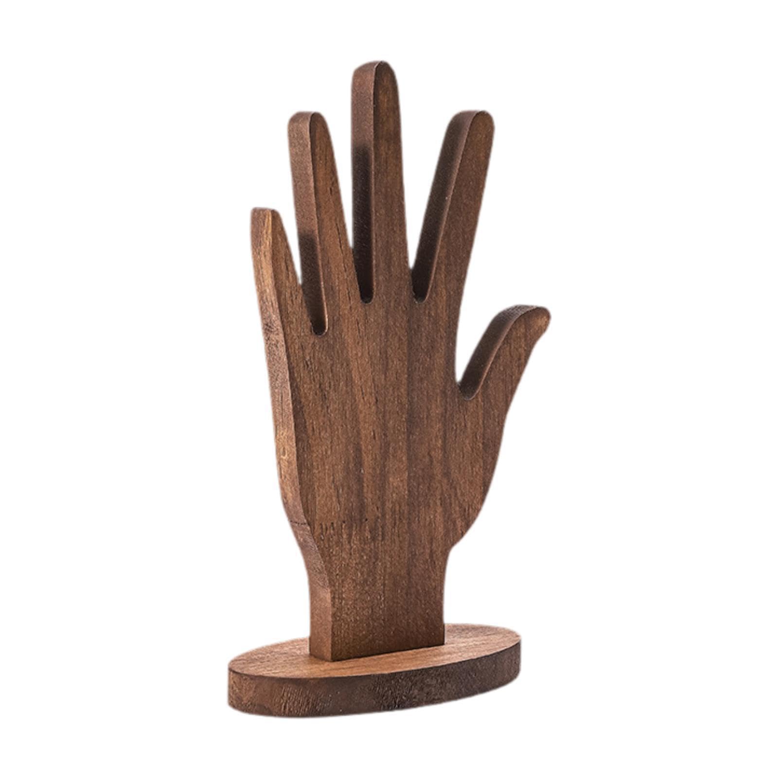 TWISAXC Jewelry Display Holder Elegant Wooden Hand Shape For Organizing Bracelets Necklaces And Rings Delicate And Elegant.clean Wooden Hand Form Jewelry