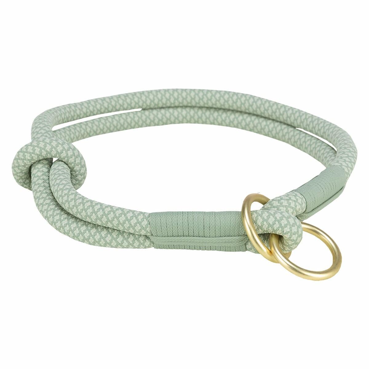 TRIXIE Soft Rope Stop-Pull Collar Size L: 19.7 in/0.5 in neck circumference in sage - Image 2