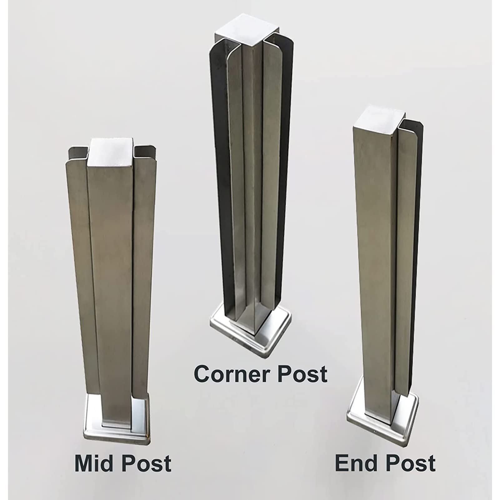 Kit Ringhiera In Vetro Con Pali In Acciaio Inox - Sistema Per Scale, Balconi E Terrazze Con Fessura Per Vetro 10/12mm - Foto 4