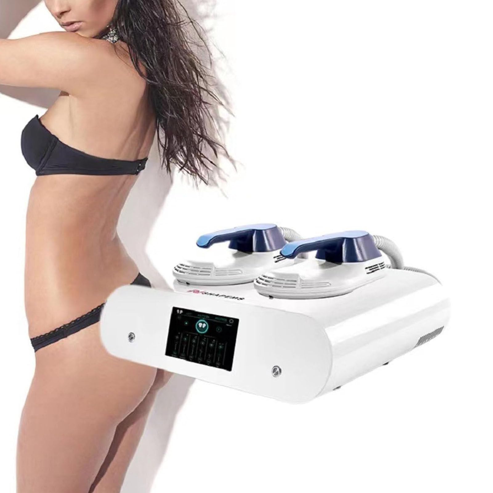 Elektronischer Muskelstimulator, Muskelaufbaugerät Zur Stärkung Der Arm-, Bauch-, Bein- Und Hüftmuskulatur, EMS-Körperformungsgerät, Fitness-Krafttrainingsgerät Für Männer Und Frauen WithoutRF