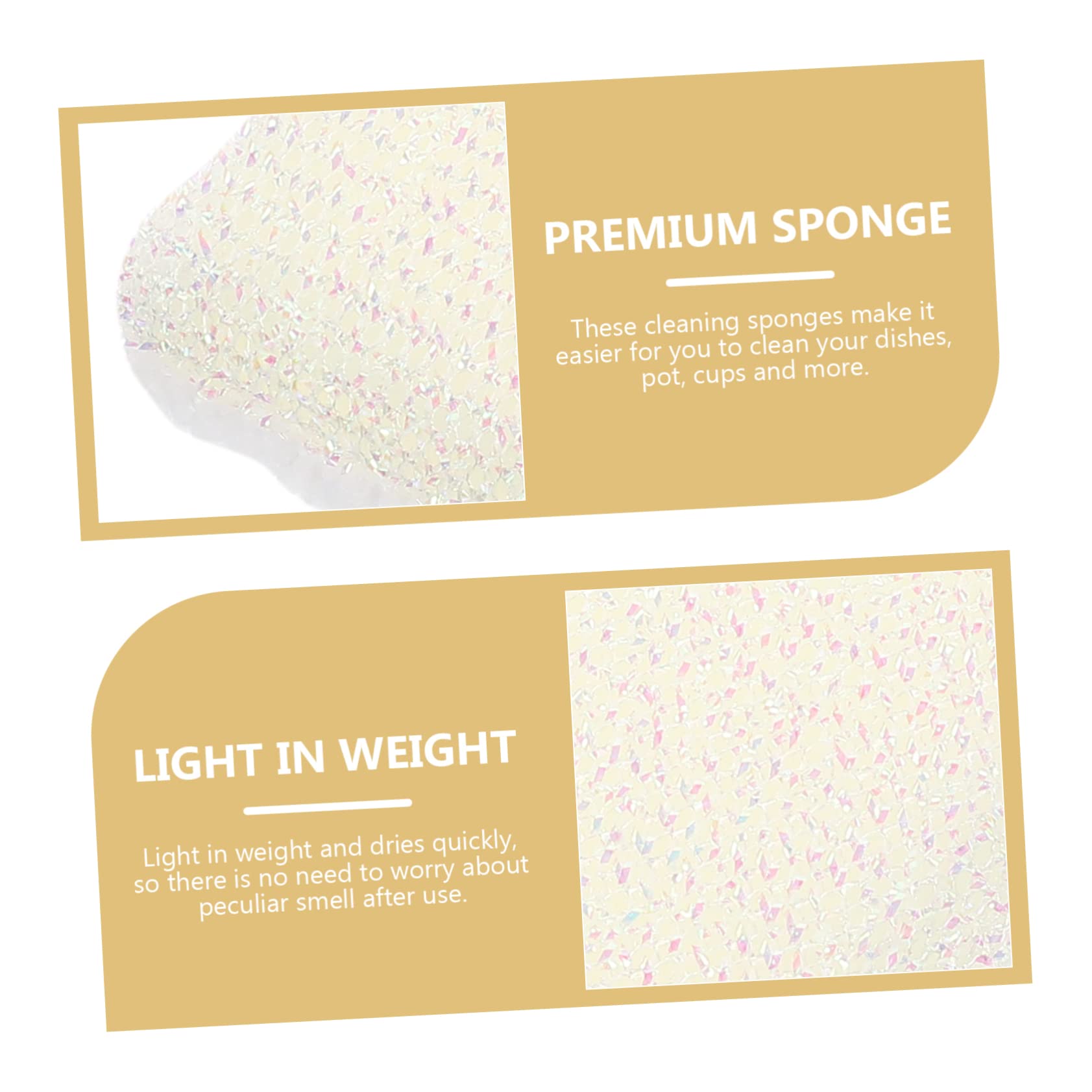 Mobestech 3 Set Di Spugne Spesse Per Piatti Spugne Abrasive Resistenti Set Per La Pulizia Della Lavastoviglie Da Cucina Design Non Incluso 10 Pezzi*3